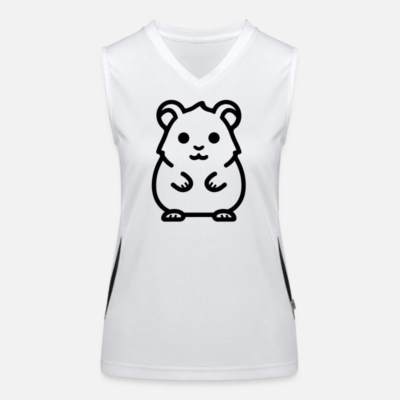 Hamster Funktionelles Kontrast-Tank Top für Frauen