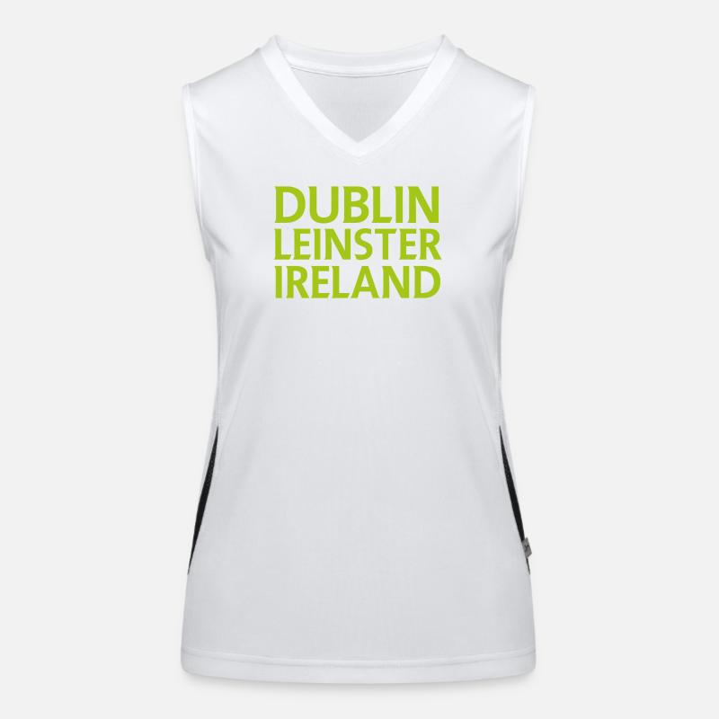 Dublin – Irlande Textdesign Débardeur respirant contrasté Femme