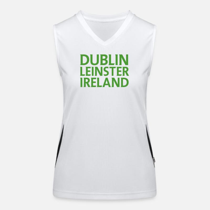Dublin – Irland Textdesign Funktionelles Kontrast-Tank Top für Frauen