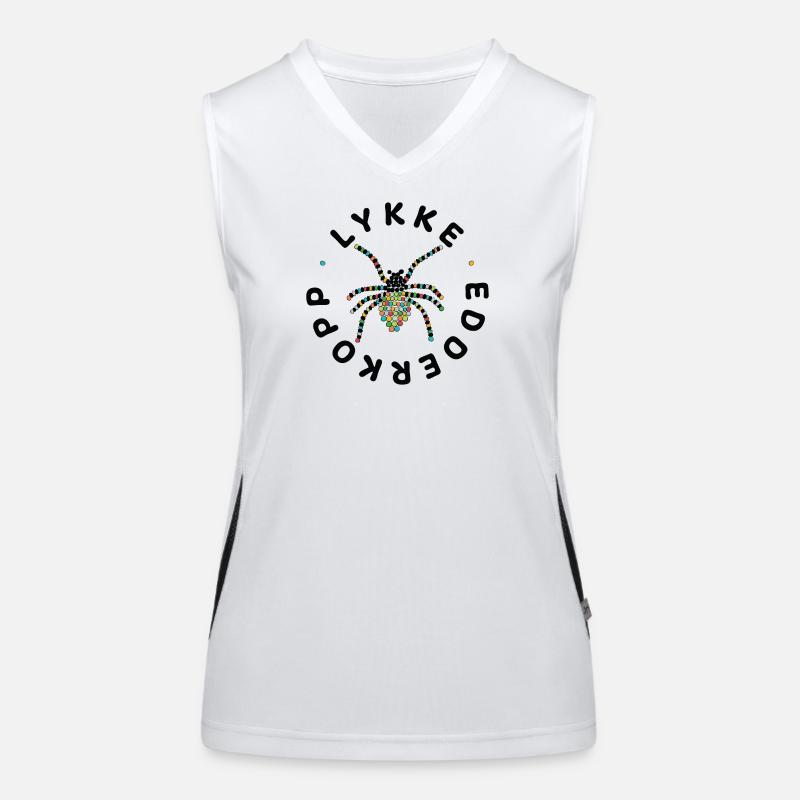 Glücksspinne Funktionelles Kontrast-Tank Top für Frauen