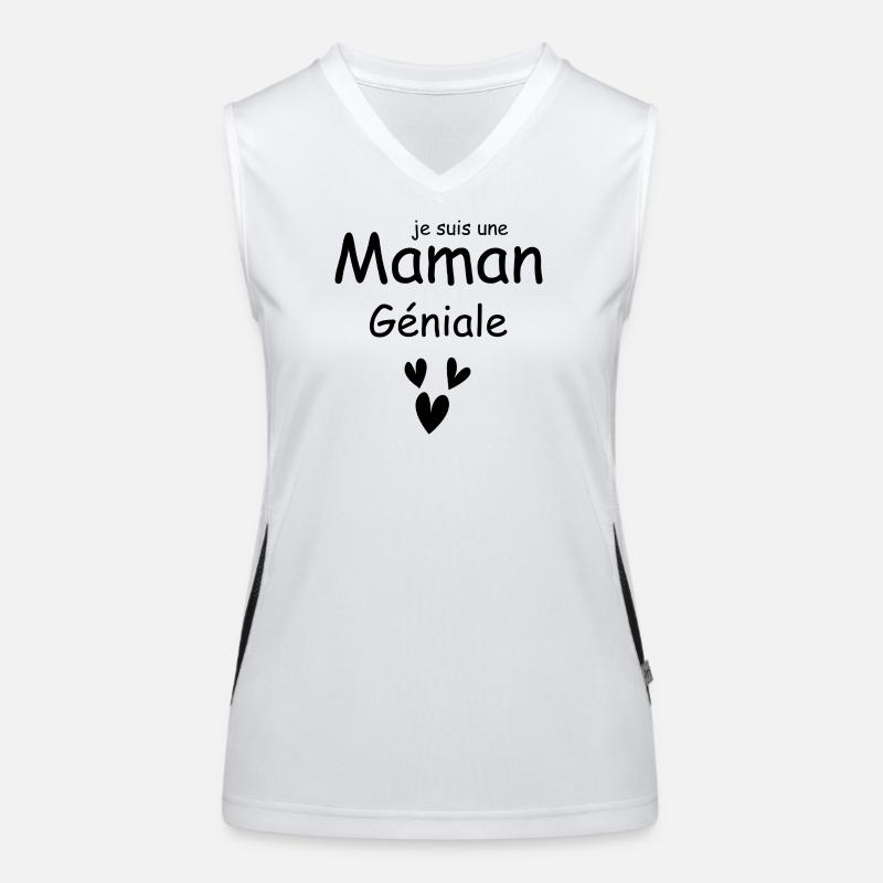Ich bin eine geniale Mutter Funktionelles Kontrast-Tank Top für Frauen