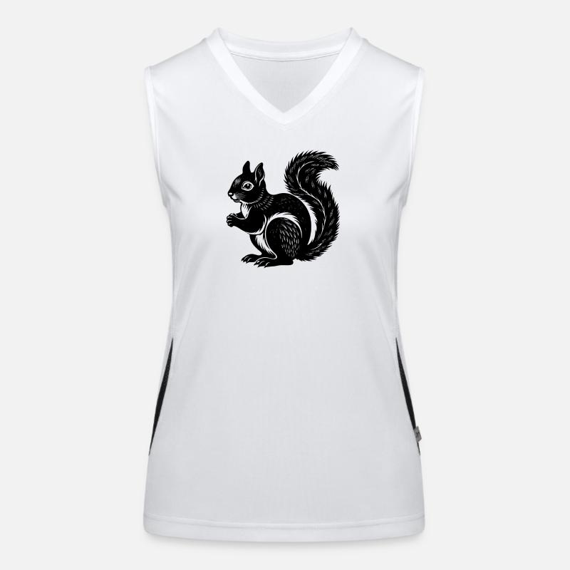 Eichhörnchen Funktionelles Kontrast-Tank Top für Frauen