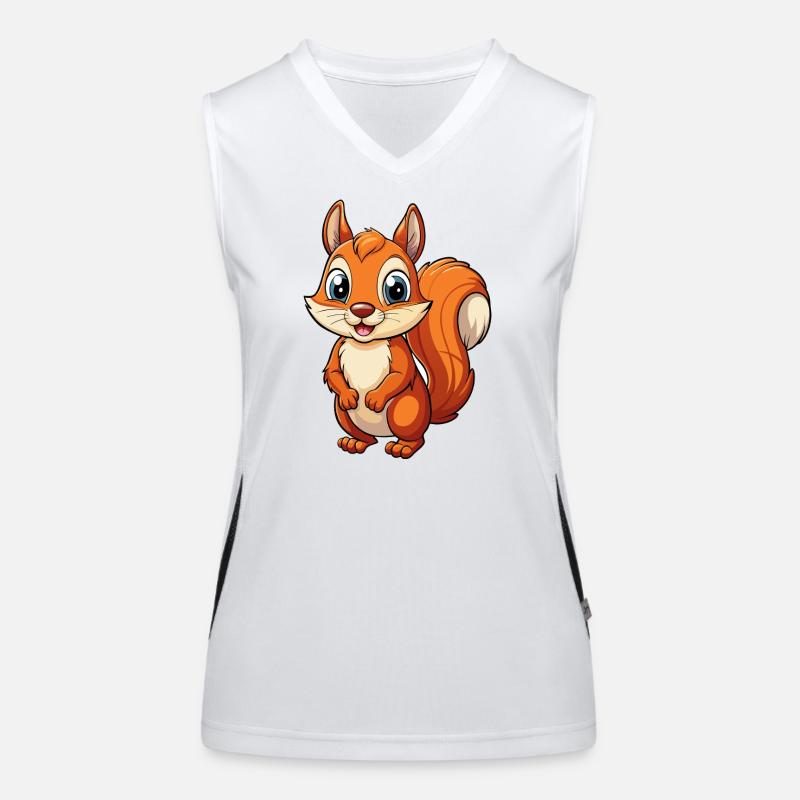 Eichhörnchen Funktionelles Kontrast-Tank Top für Frauen