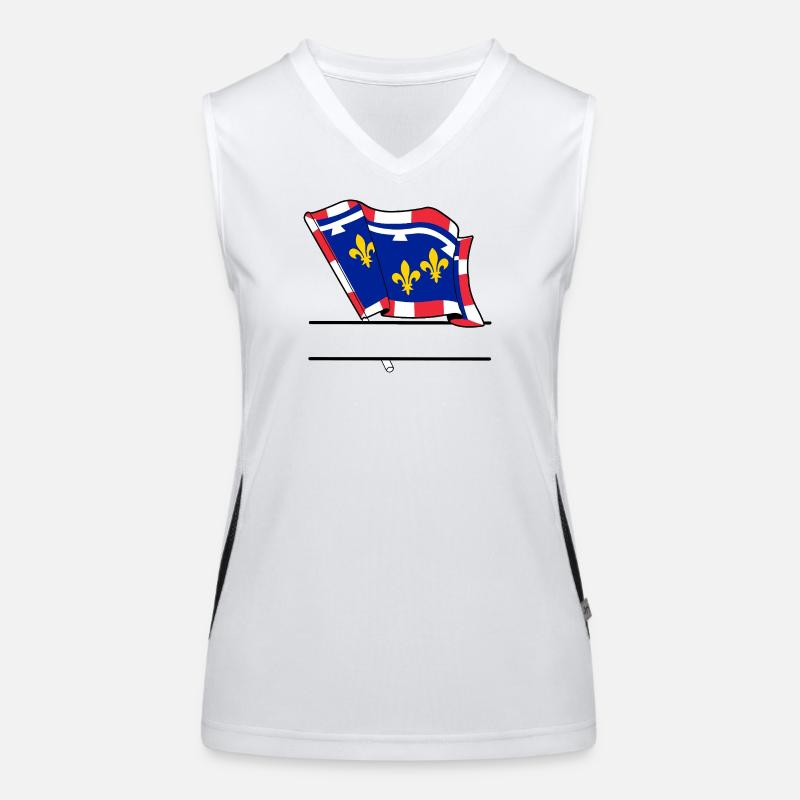 Centre-Val de Loire Writing space Women's Functional Contrast Tank Top