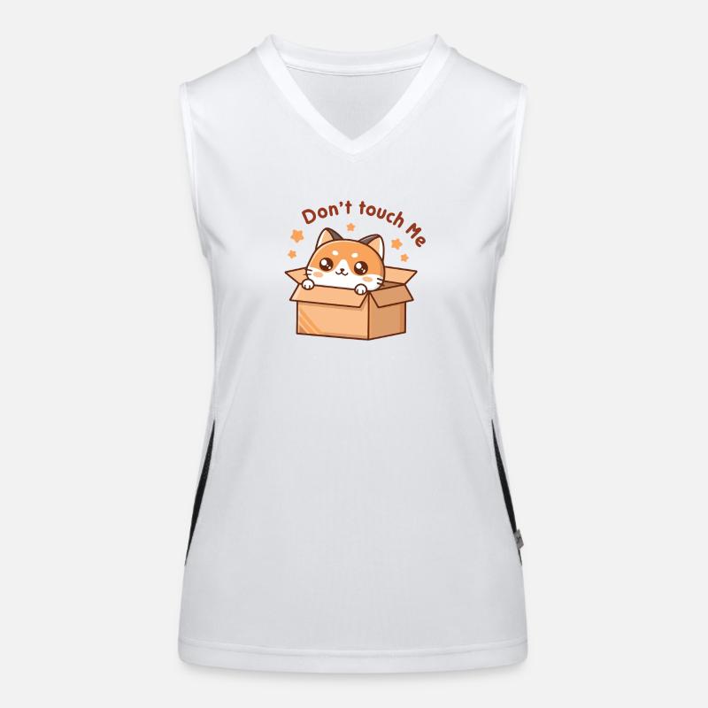 Kitten in a box Don't Touch Me Women's Functional Contrast Tank Top