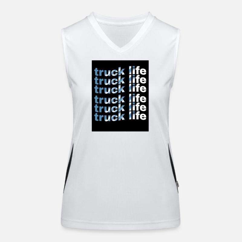 Lkw-Lebensdauer-Rastergradient Funktionelles Kontrast-Tank Top für Frauen