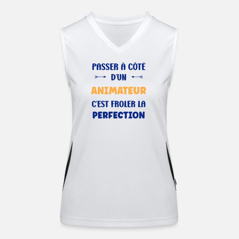 Ein Moderator fehlt Funktionelles Kontrast-Tank Top für Frauen
