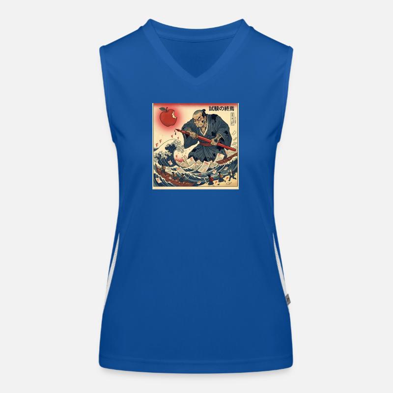 試験の終焉 Samurai Kampf Gegen Schulprüfungen Funktionelles Kontrast-Tank Top für Frauen