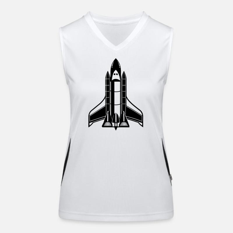 Space shuttle Women's Functional Contrast Tank Top