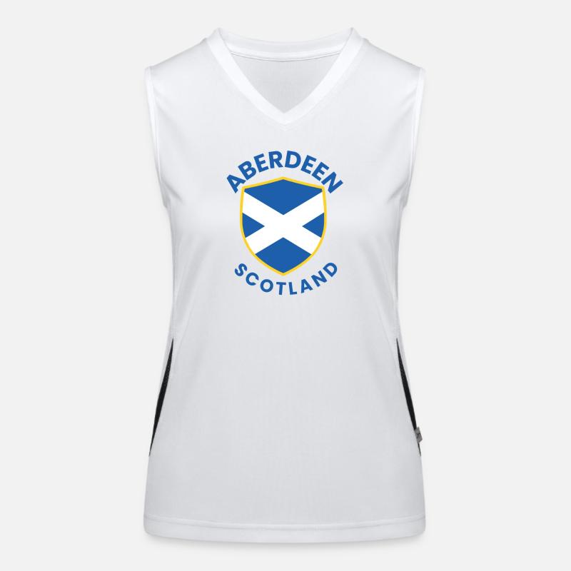 Aberdeen Shield: Scottish Crest Women's Functional Contrast Tank Top