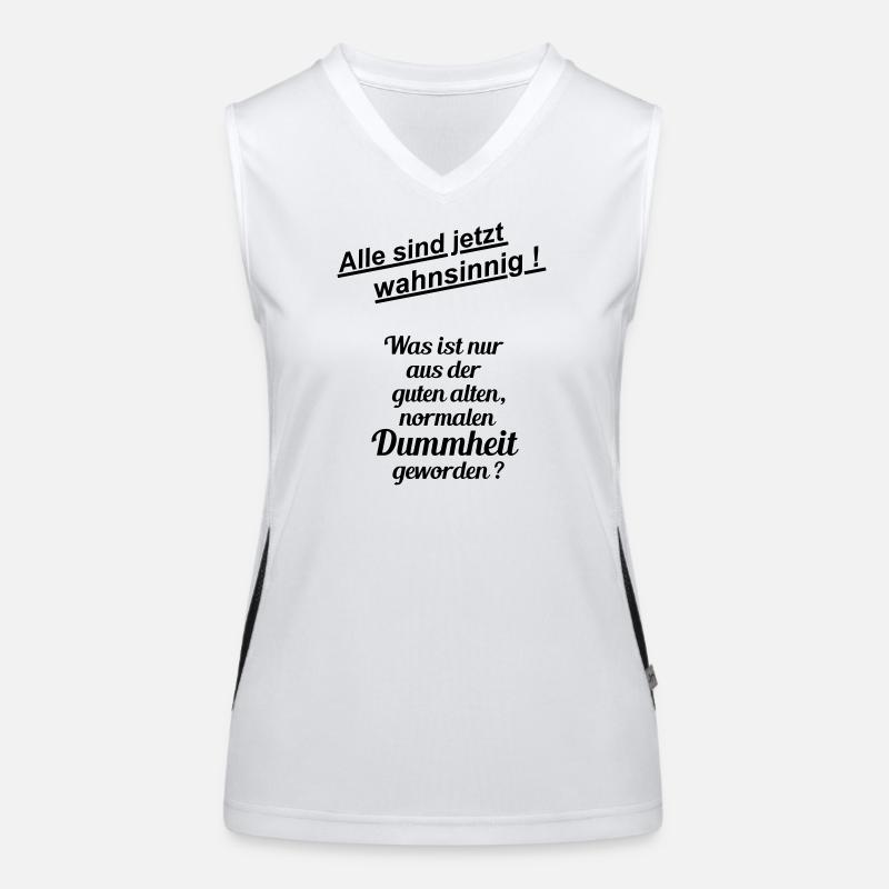 Normal stupidity Women's Functional Contrast Tank Top