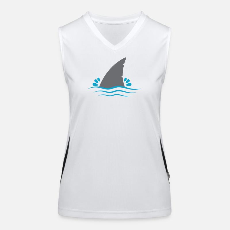 Aileron de requin Débardeur respirant contrasté Femme
