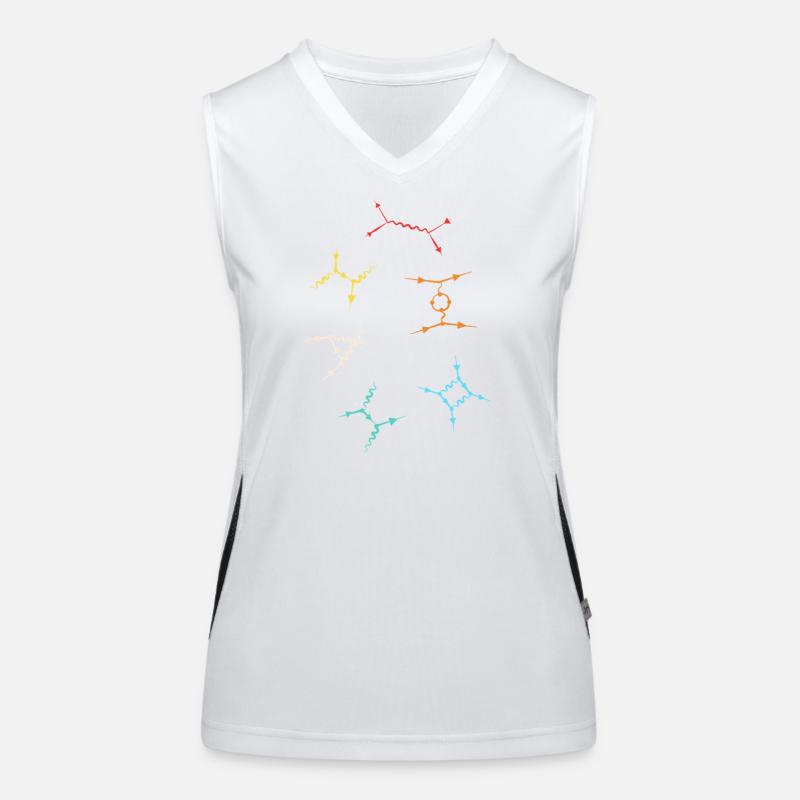 Physique quantique Physique quantique Saut quantique Débardeur respirant contrasté Femme