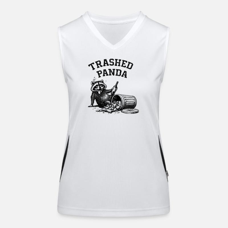 Trashed Panda Women's Functional Contrast Tank Top