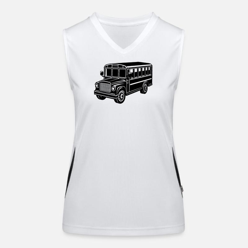 School bus Women's Functional Contrast Tank Top