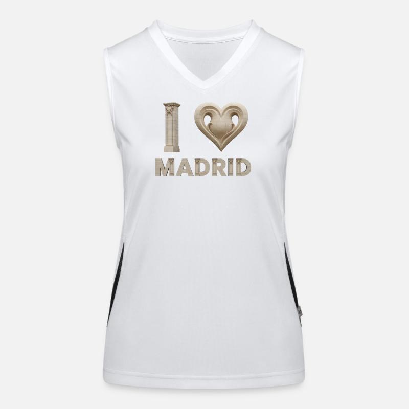 I Love Madrid – Monumental Architecture Women's Functional Contrast Tank Top