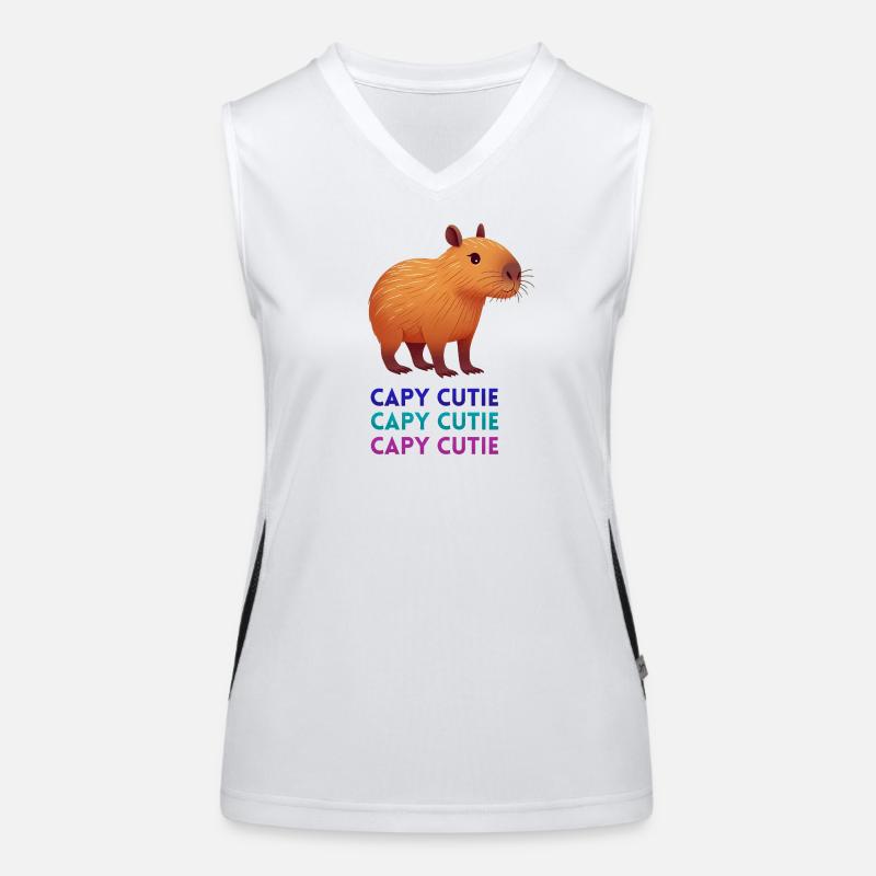 Charmante Kapybara Funktionelles Kontrast-Tank Top für Frauen