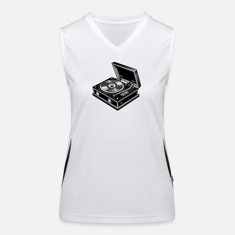 Record player Women's Functional Contrast Tank Top