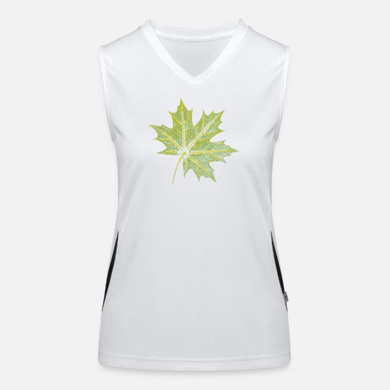 Feuille d’érable - Forêt et nature BOTANIK Débardeur respirant contrasté Femme