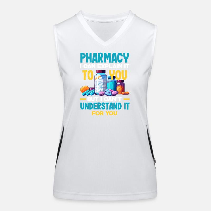 Pharmacist Pharmaceutical Technical Women's Functional Contrast Tank Top