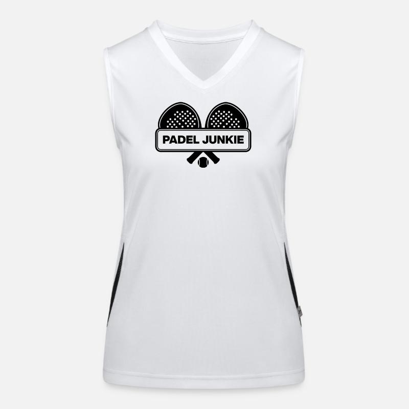 Padel Junkie, Racket Addict! Smash it Women's Functional Contrast Tank Top