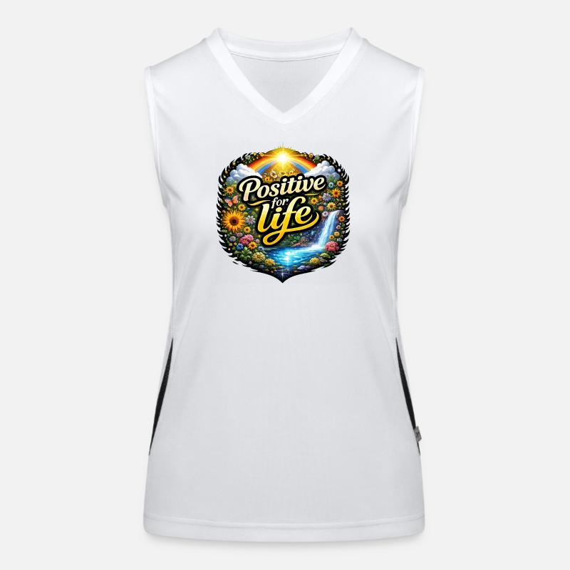 Positive for life Women's Functional Contrast Tank Top