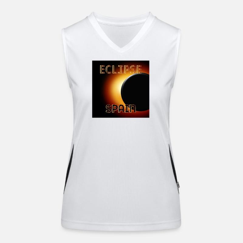 ÉCLIPSE D’ESPAGNE AOÛT 2026 Débardeur respirant contrasté Femme