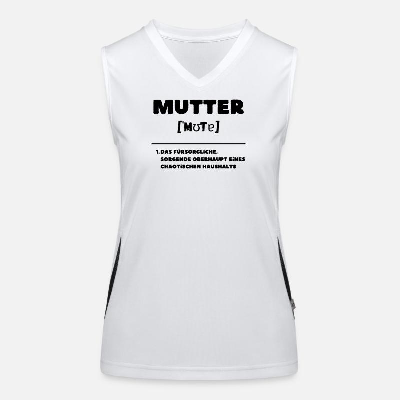 Mutter Definition Oberhaupt Chaos Haushalt Funktionelles Kontrast-Tank Top für Frauen