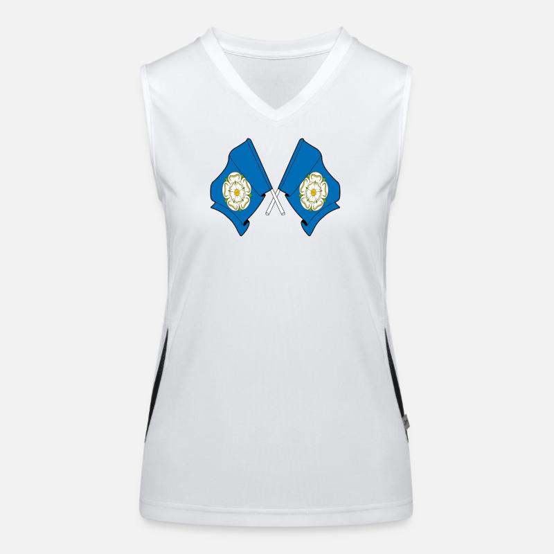 Two flags crossed – Yorkshire Women's Functional Contrast Tank Top