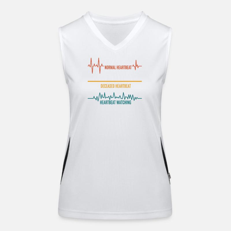 Variations du battement cardiaque Pression Débardeur respirant contrasté Femme