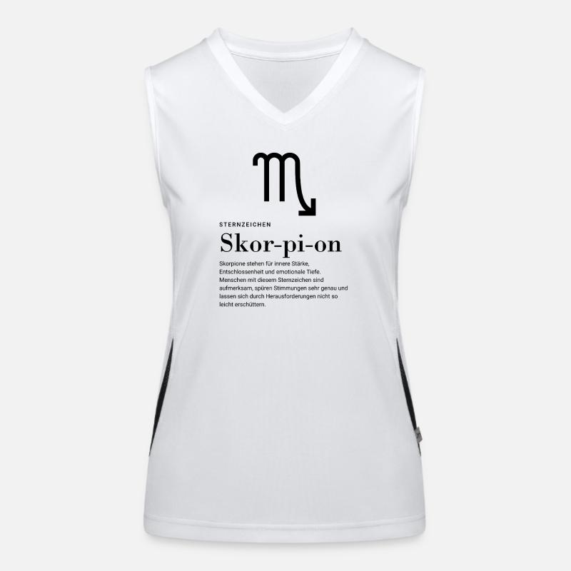 Zodiac sign Scorpio Women's Functional Contrast Tank Top