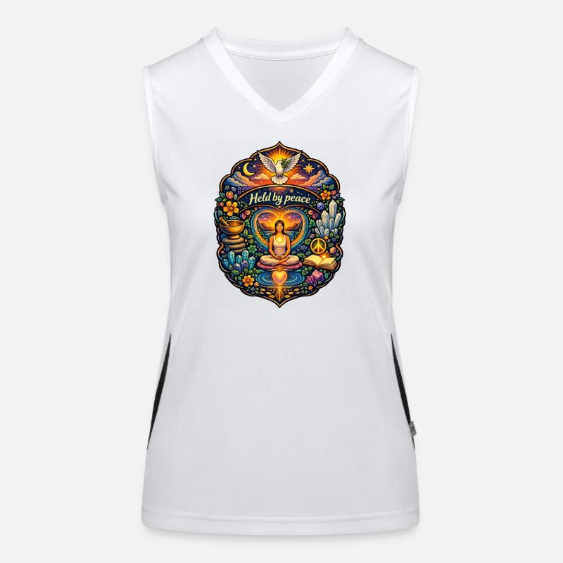 Held by peace Women's Functional Contrast Tank Top