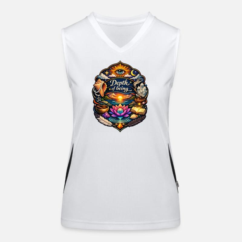 Depth of being Women's Functional Contrast Tank Top