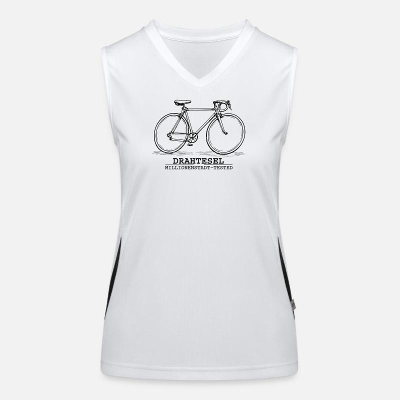 Vélo Débardeur respirant contrasté Femme
