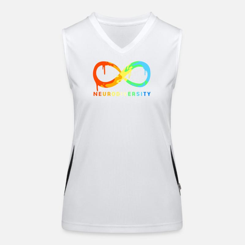 Neurodiversity Autismus Gehirn ADHS Asperger Funktionelles Kontrast-Tank Top für Frauen