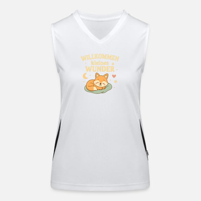 Willkommen kleines Wunder Fuchs Variante Funktionelles Kontrast-Tank Top für Frauen