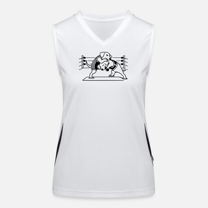 Chien de lutte Débardeur respirant contrasté Femme