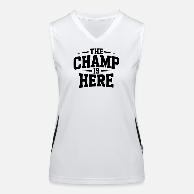 Der Champion ist da Funktionelles Kontrast-Tank Top für Frauen