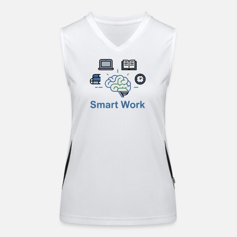 Smart Work Brain Power Women's Functional Contrast Tank Top