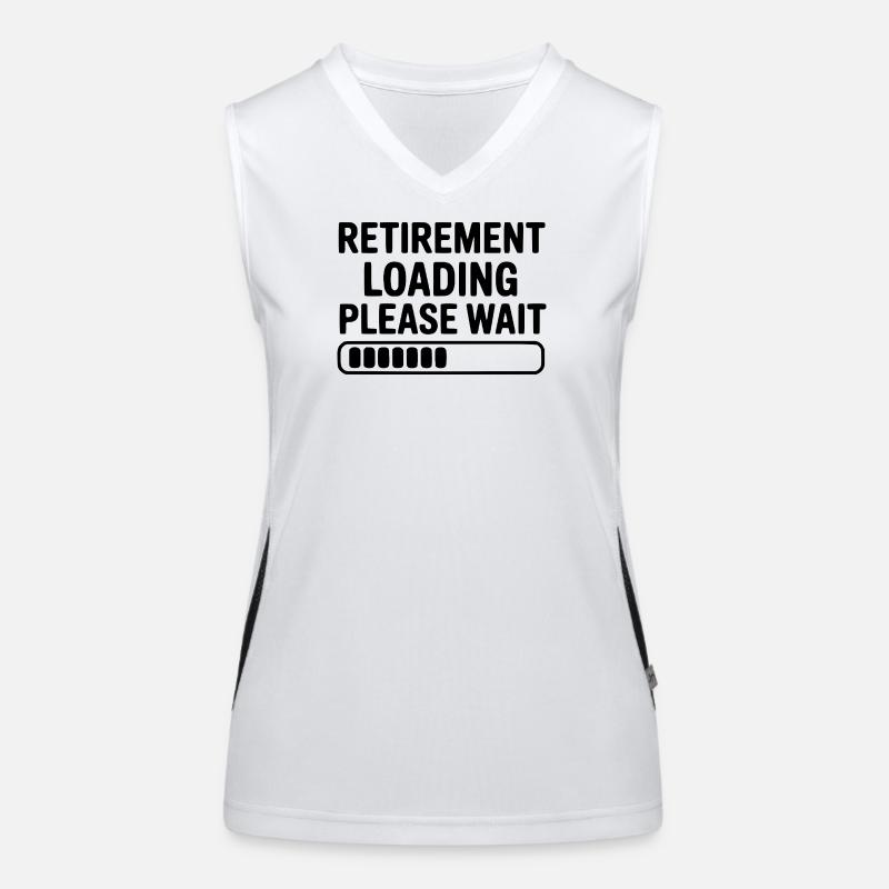 Retirement Loading Please Wait Women's Functional Contrast Tank Top
