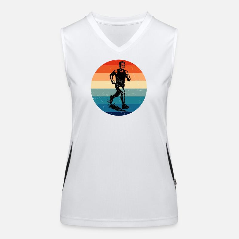 Super cadeau de course pour la course Débardeur respirant contrasté Femme