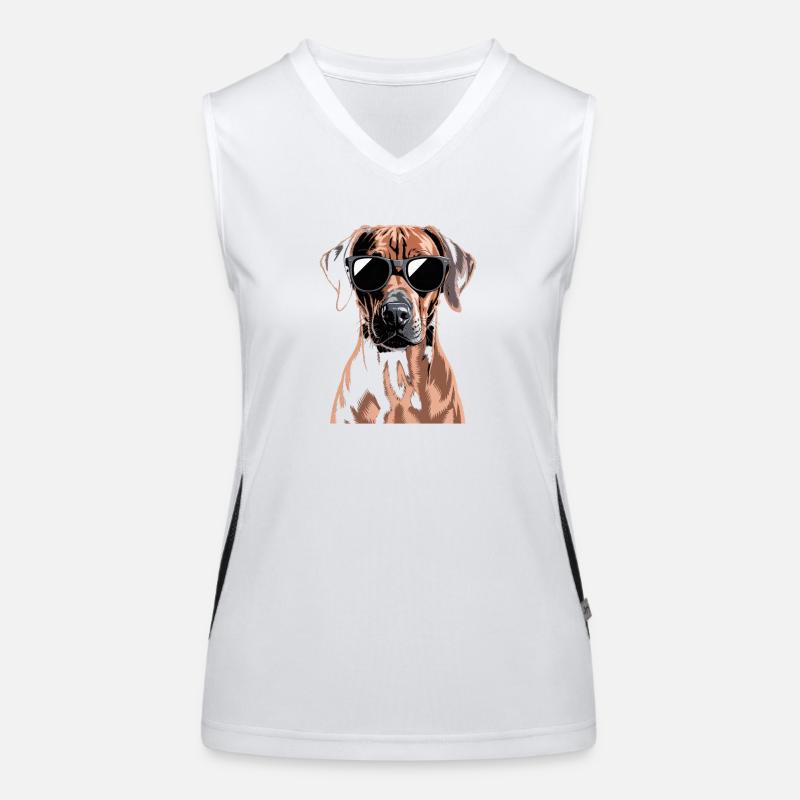 Rhodésian Ridgeback Débardeur respirant contrasté Femme