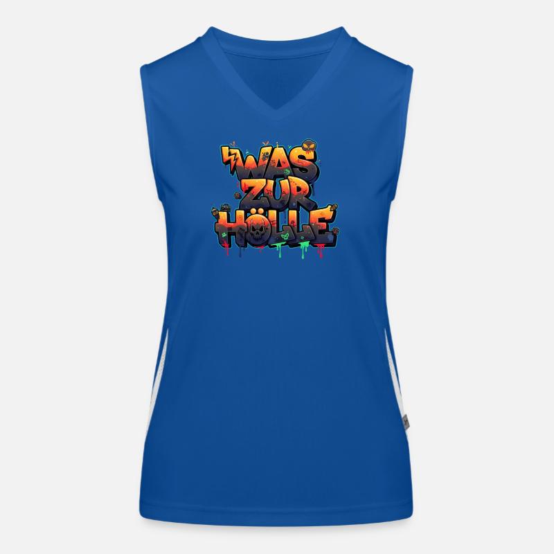 Hell, Devils & Demons Urban Street Art Graffiti Women's Functional Contrast Tank Top