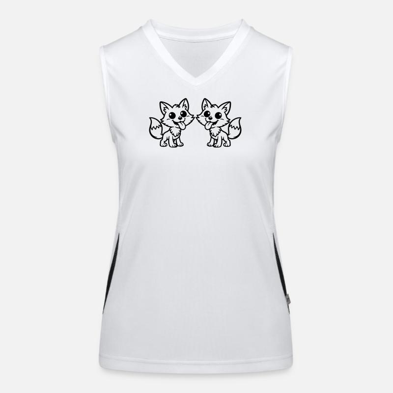 Fuchs Team Funktionelles Kontrast-Tank Top für Frauen