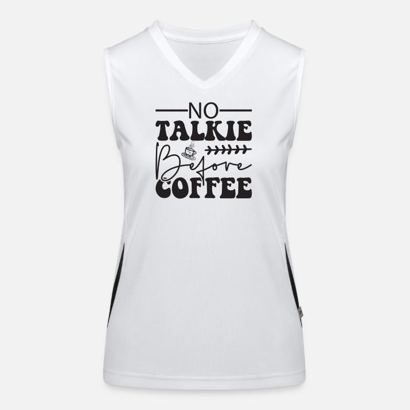 Ich sage nicht, dass ich Kaffee liebe Funktionelles Kontrast-Tank Top für Frauen