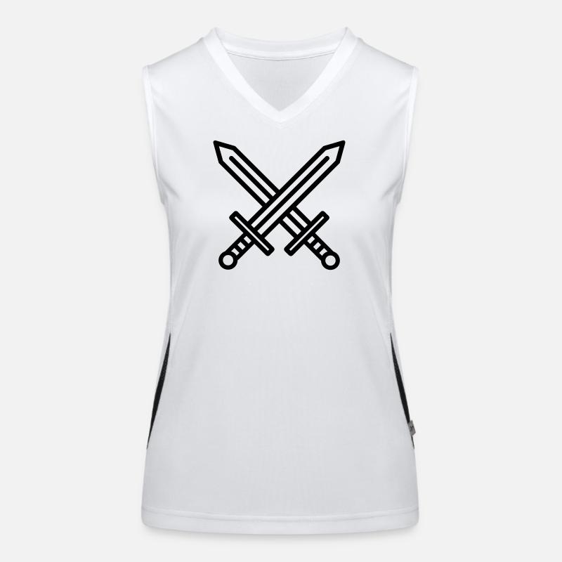 Swords Women's Functional Contrast Tank Top