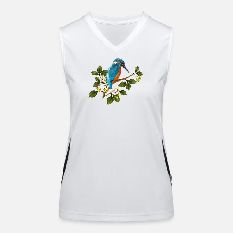 Bunter Vogel Funktionelles Kontrast-Tank Top für Frauen
