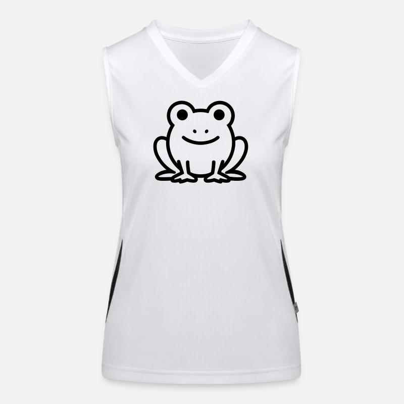 Frosch Funktionelles Kontrast-Tank Top für Frauen