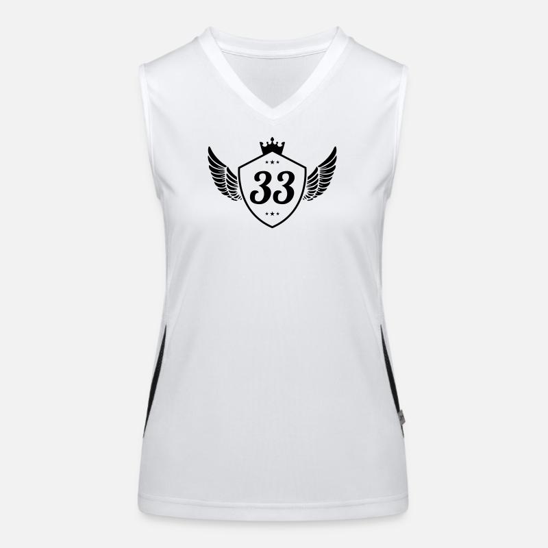 33 Wappen Funktionelles Kontrast-Tank Top für Frauen
