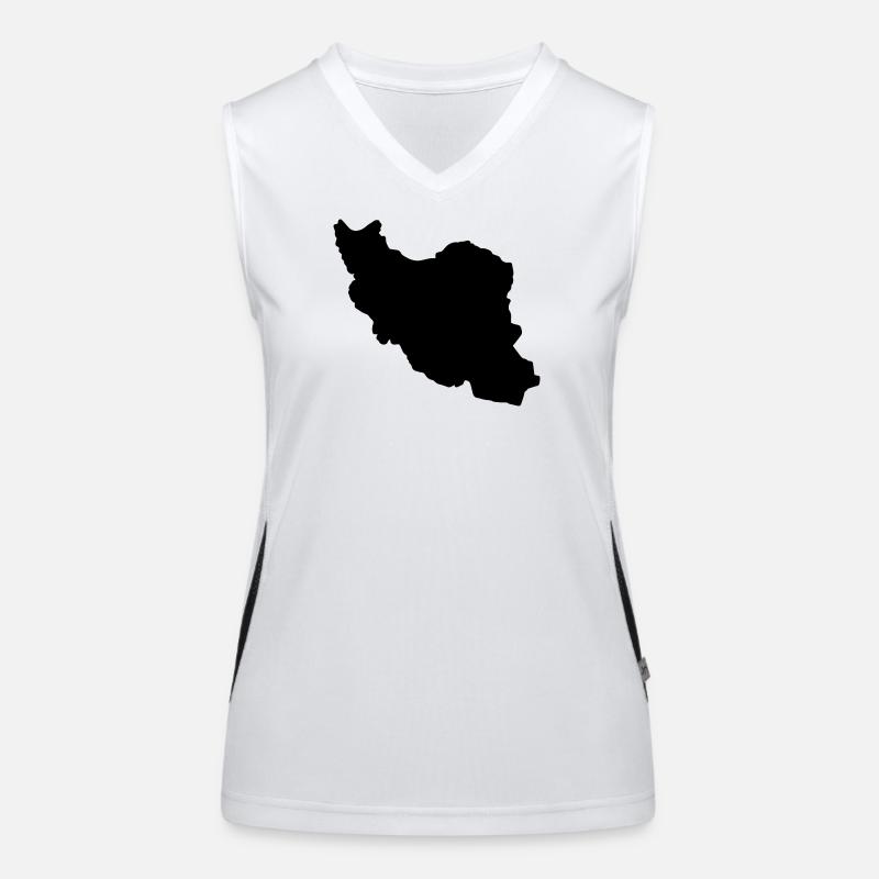 Iran Silhouette Funktionelles Kontrast-Tank Top für Frauen